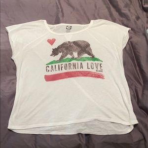 white BILLABONG ‘CALIFORNIA LOVE’ t-shirt